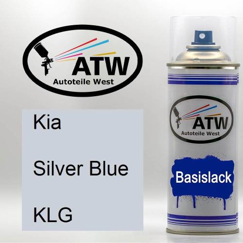 Kia, Silver Blue, KLG: 400ml Sprühdose, von ATW Autoteile West.